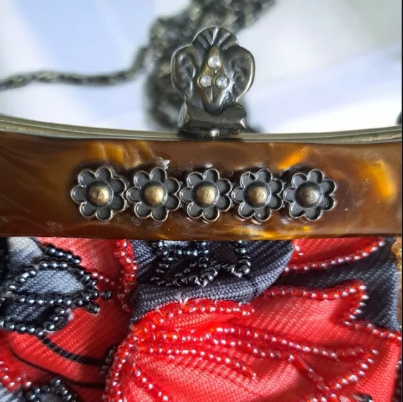 Vintage Floral Embroidered Women's Handbag - Picture 3 of 6